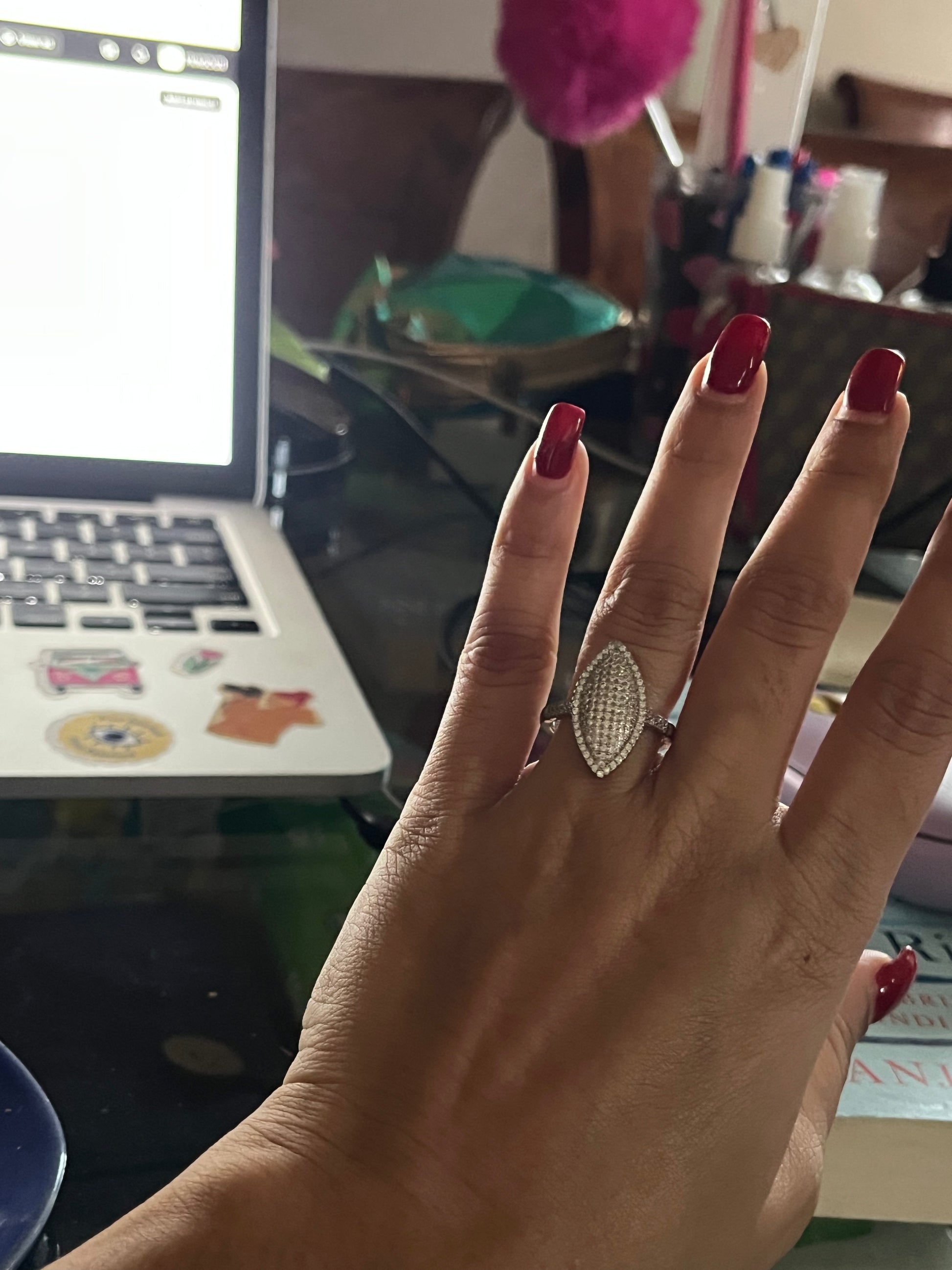 Marquise Pavé Ring