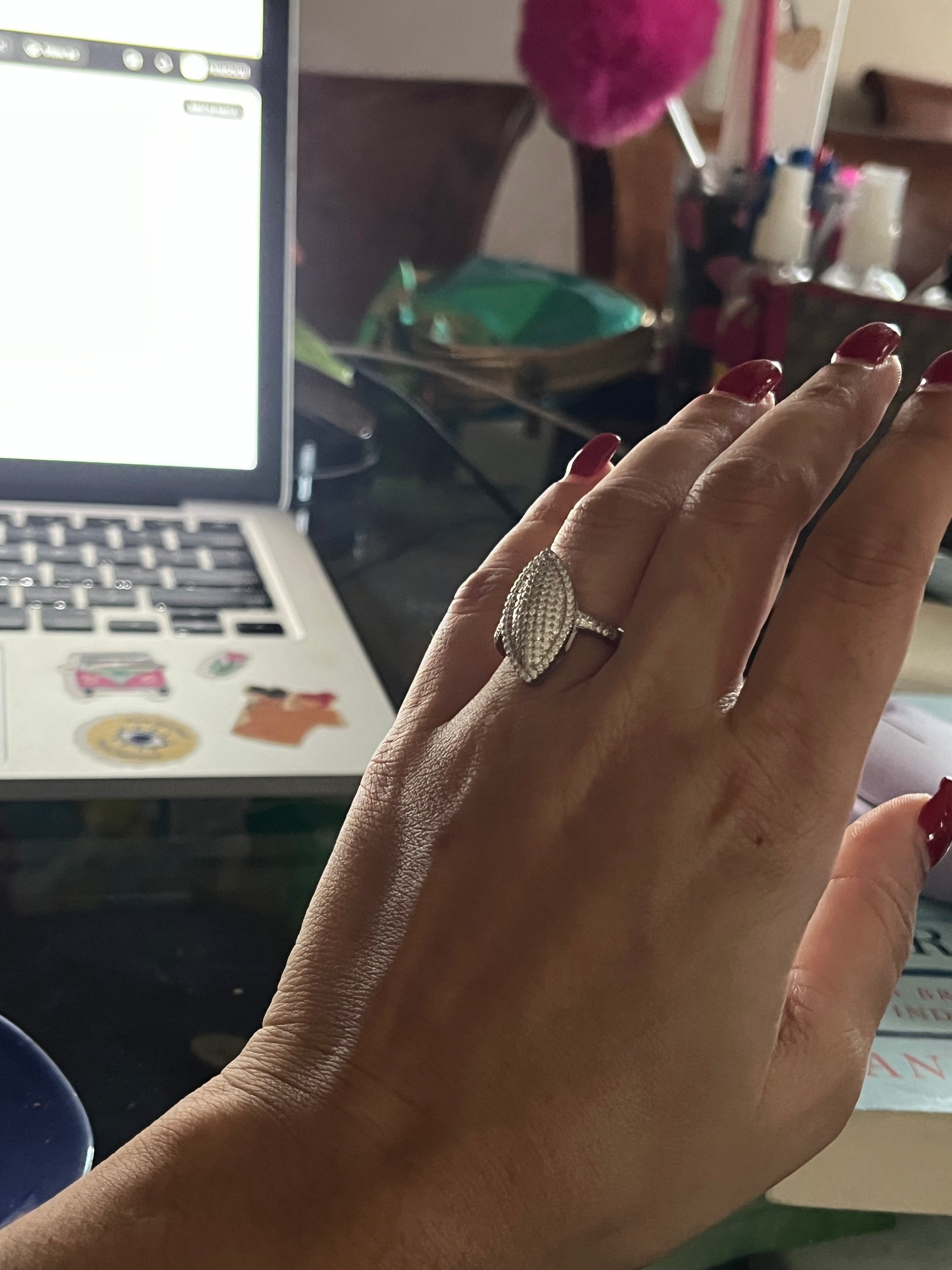 Marquise Pavé Ring