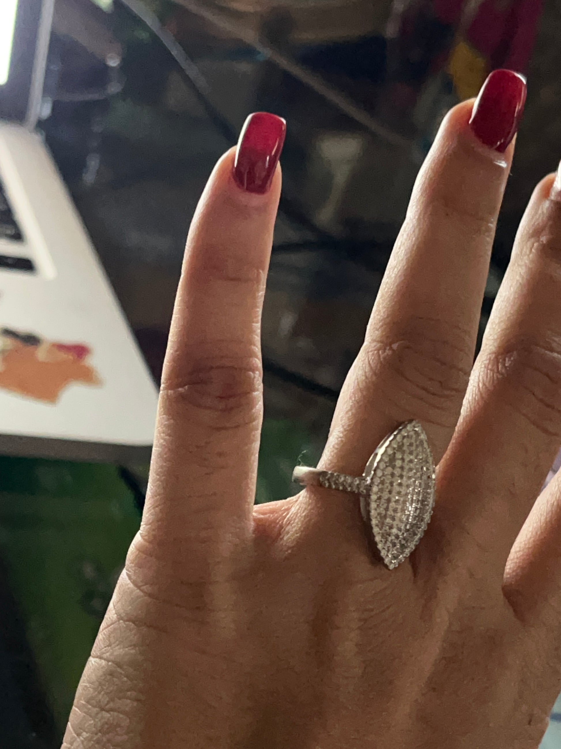 Marquise Pavé Ring