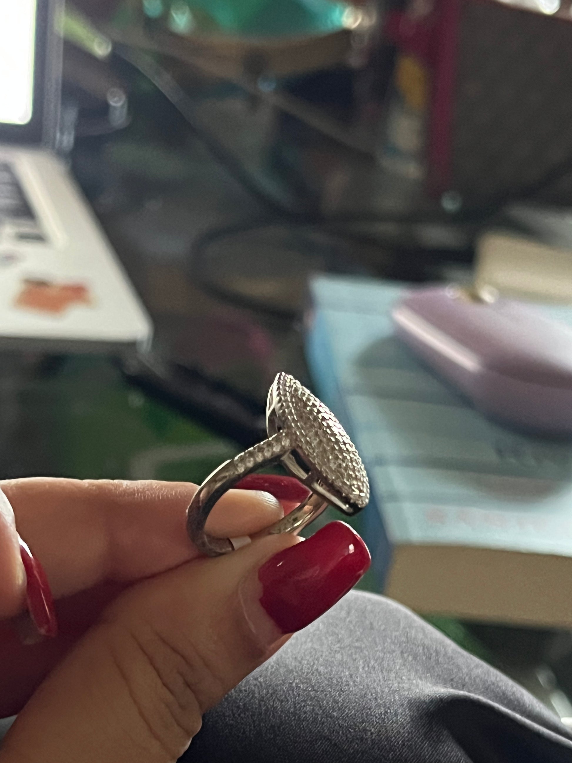 Marquise Pavé Ring