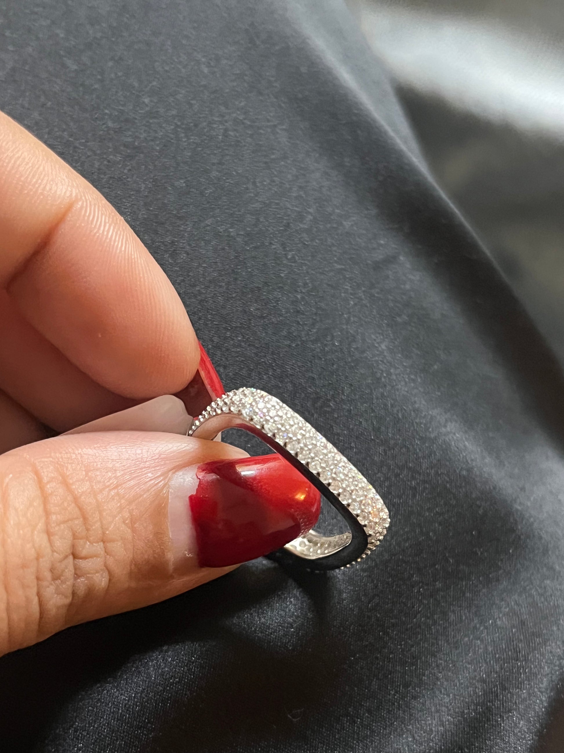 Square Pavé Ring