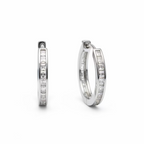 Hand holding two diamond rings with a dark background