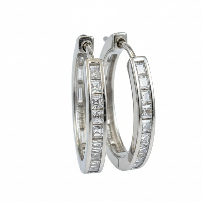 Square Whisper Band
 Hoops-Mini