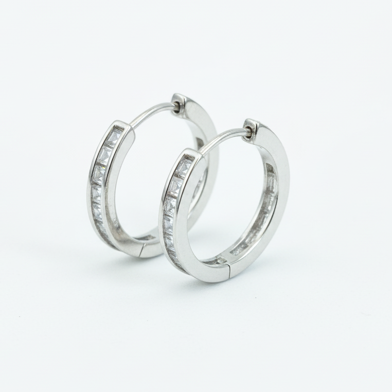 Square Whisper Band
 Hoops-Mini