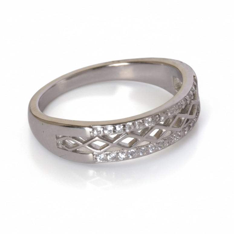 Lattice Pavé Band