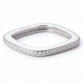 Square Pavé Thin Band