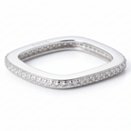 Square Pavé Thin Band