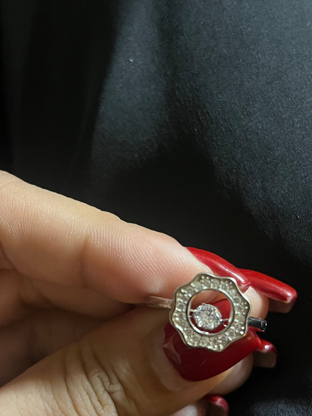 Floral Orbit Ring