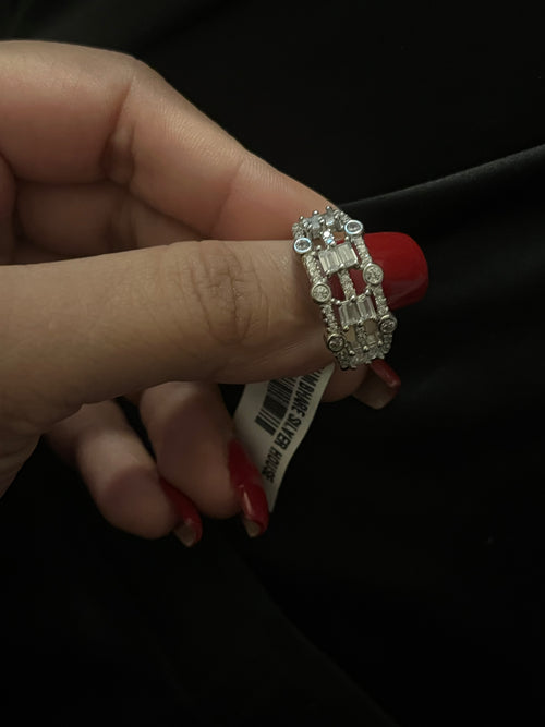 Art Deco Illusion Baguette Ring