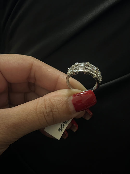 Art Deco Illusion Baguette Ring