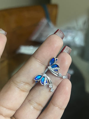 Azure Flutter Studs