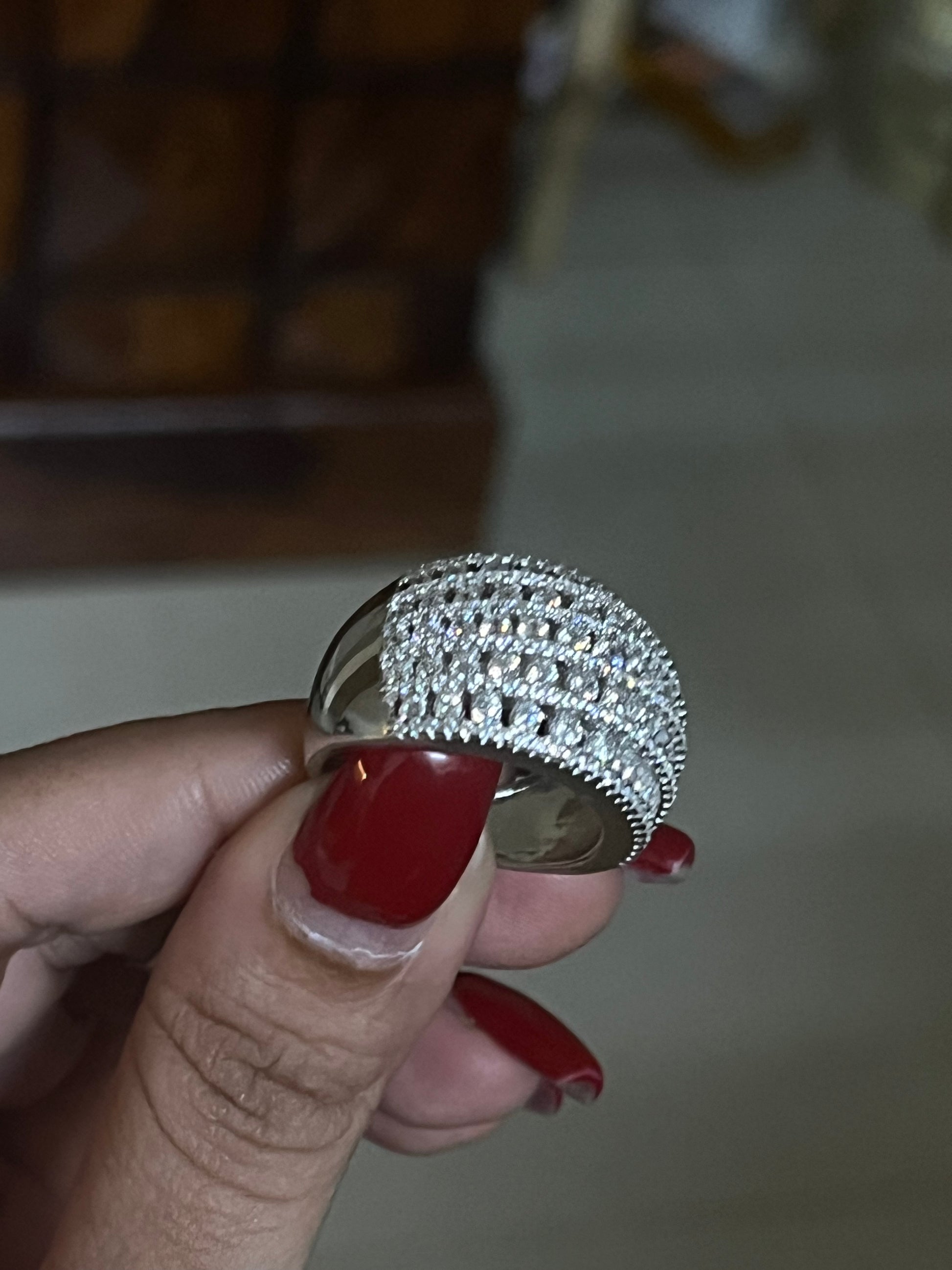 Radiant Crown Pavé Ring