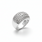 Radiant Crown Pavé Ring
