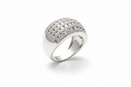 Radiant Crown Pavé Ring