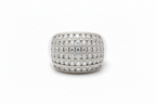 Radiant Crown Pavé Ring