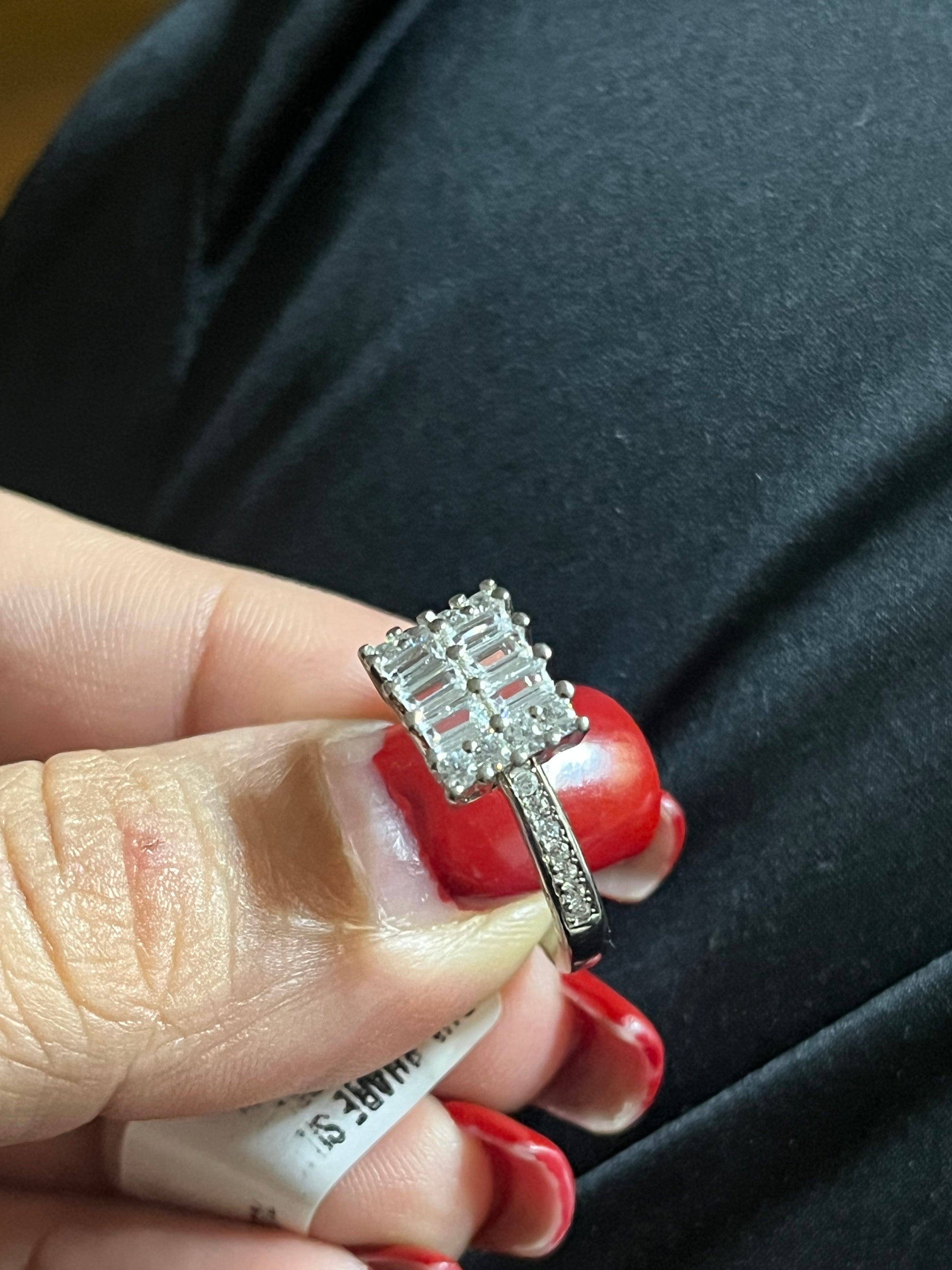 Grid Baguette Ring