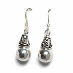 Dome Drop Hook Earrings
