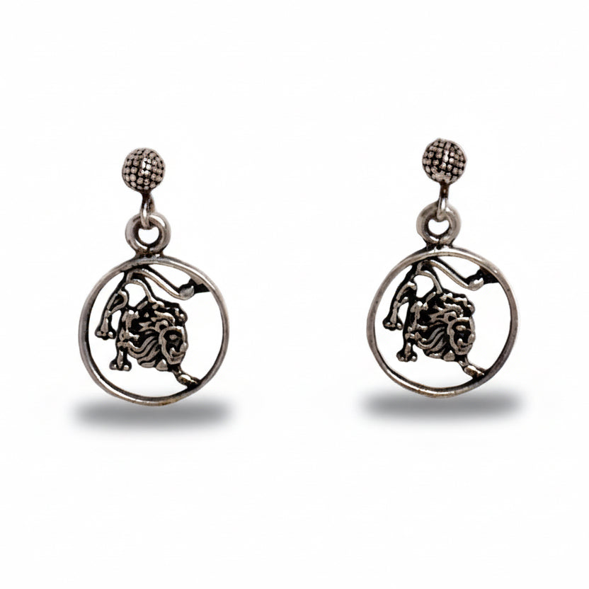 Lion Drop Earrings