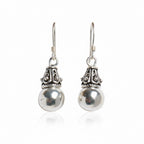 Dome Drop Hook Earrings
