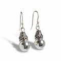 Dome Drop Hook Earrings
